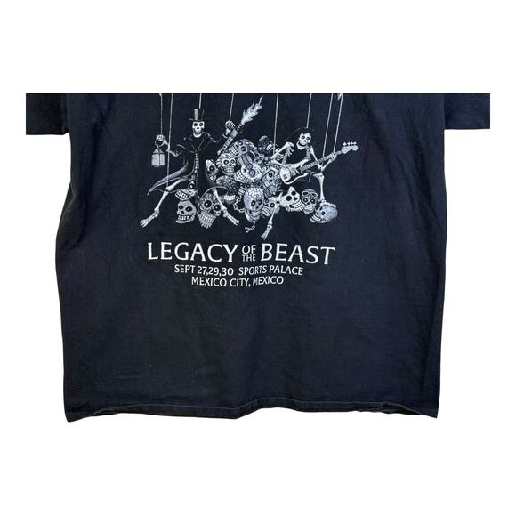 RARE Iron Maiden Legacy Of The Beast Tour Shirt XL Mexico City Night Of The Dead - Picture 6 of 10